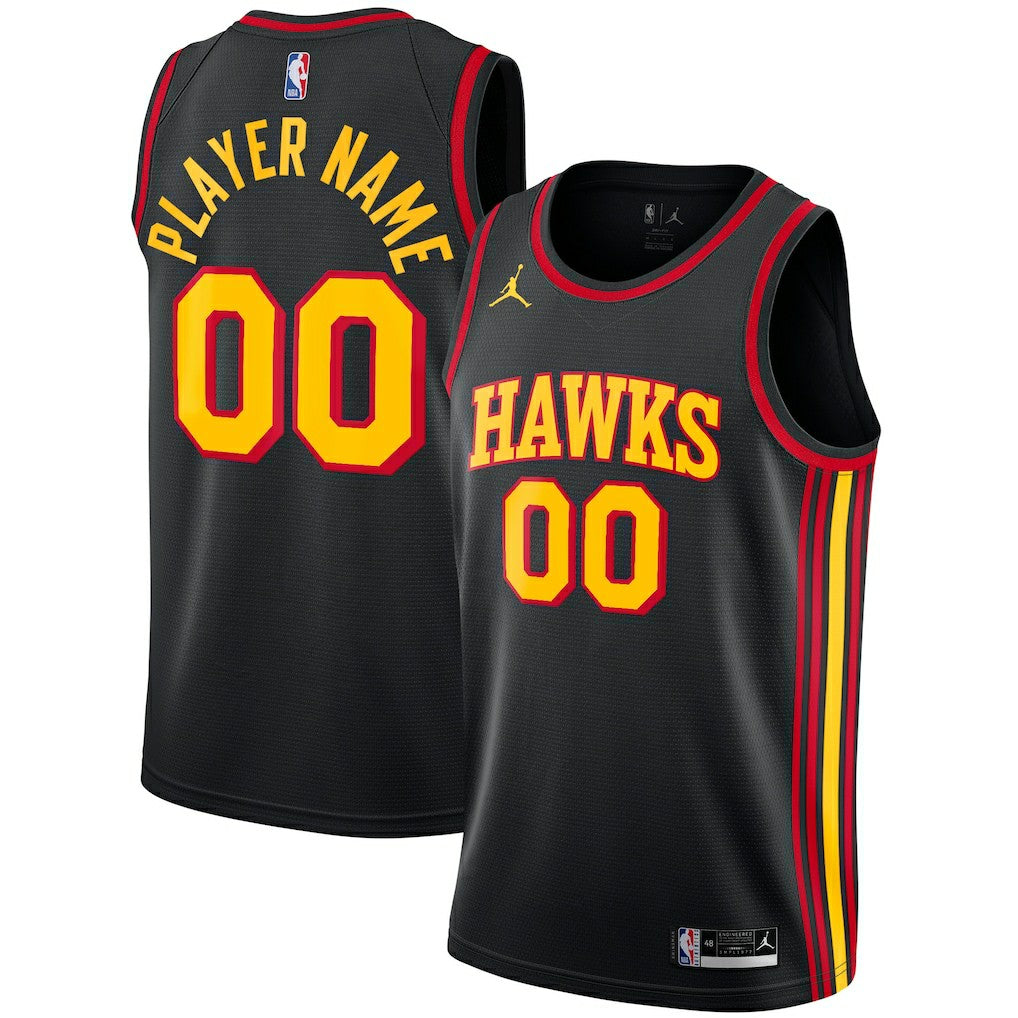 Black Atlanta Hawks Jordan Brand Swingman Custom Jersey | NBA