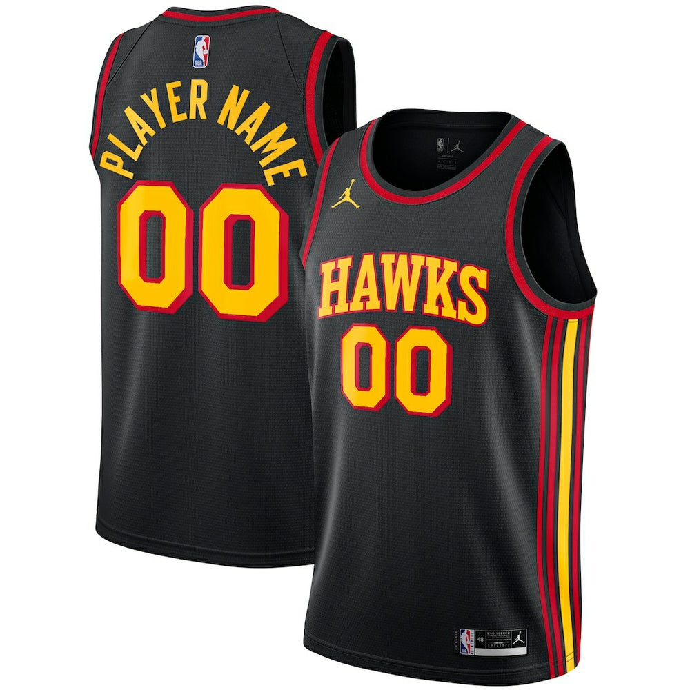 Black Atlanta Hawks Jordan Brand Swingman Custom Jersey | NBA