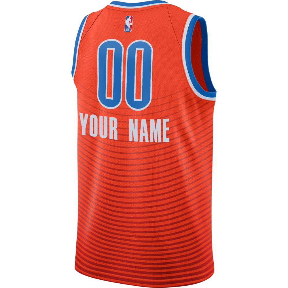 Orange Oklahoma City Thunder Jordan Brand Swingman Custom Jersey | NBA