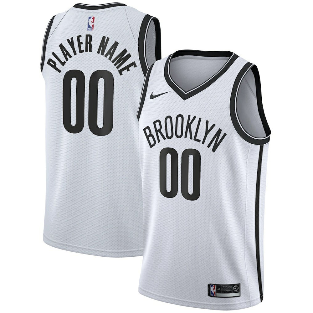 White Brooklyn Nets 2020/21 Swingman Custom Jersey | NBA