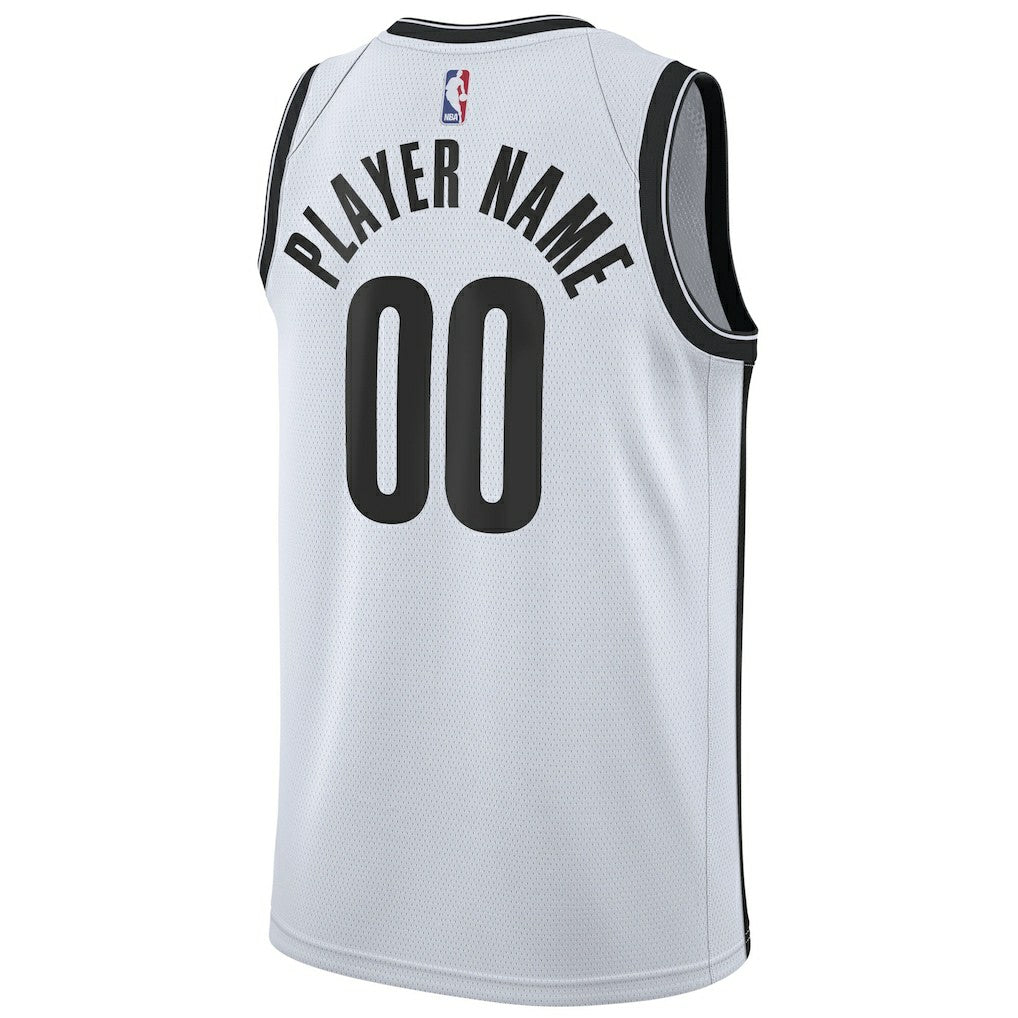 White Brooklyn Nets 2020/21 Swingman Custom Jersey | NBA
