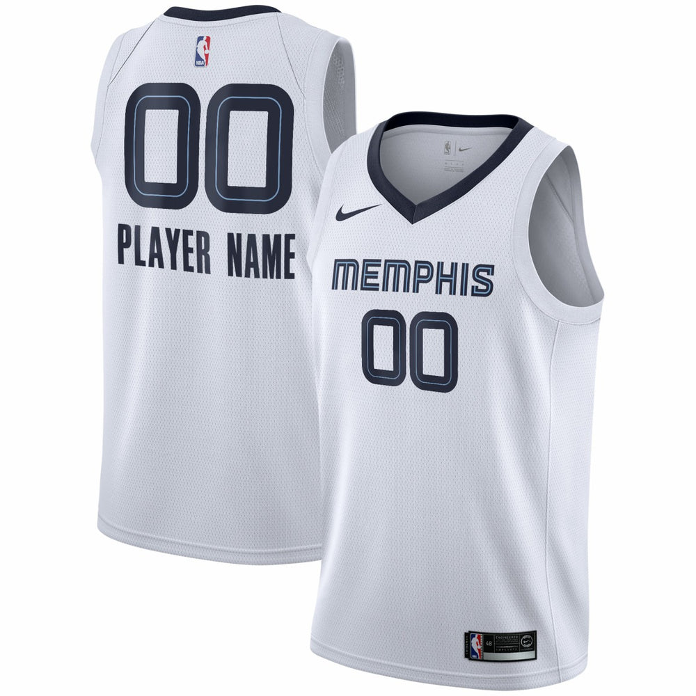 White Memphis Grizzlies 2020/21 Swingman Custom Jersey | NBA