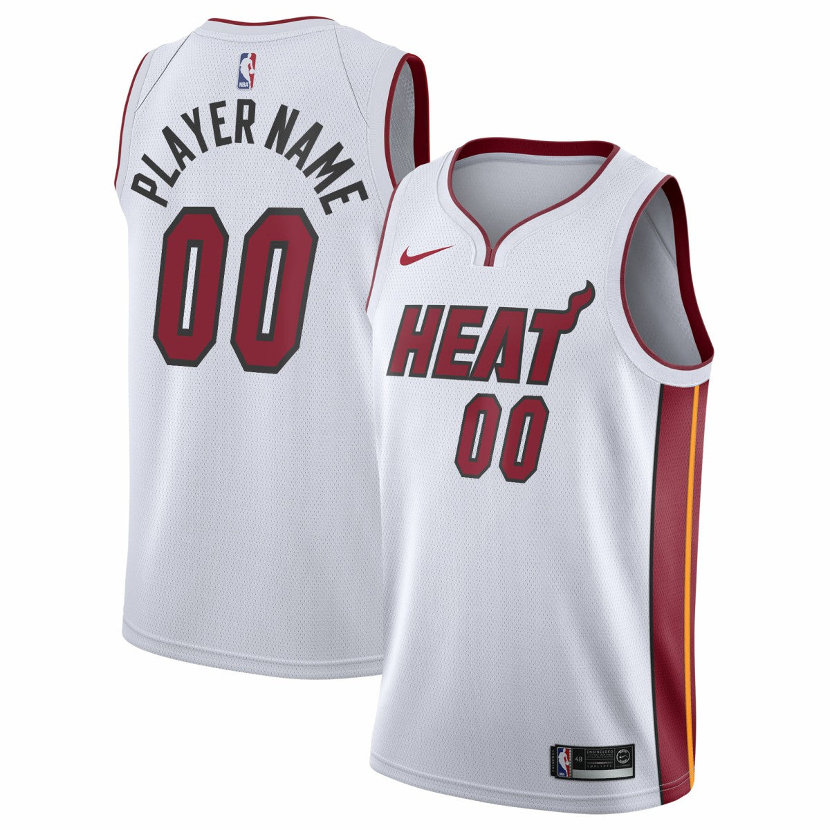 White Miami Heat 2020/21 Swingman Custom Jersey | NBA