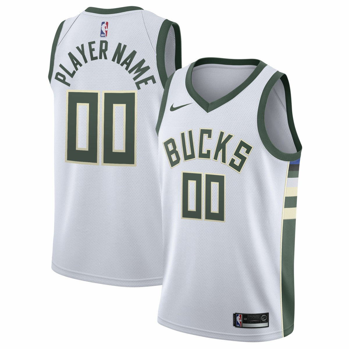 White Milwaukee Bucks 2020/21 Swingman Custom Jersey | NBA