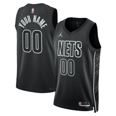 Black Brooklyn Nets Jordan Brand Unisex 2022/23 Swingman Custom Jersey | NBA