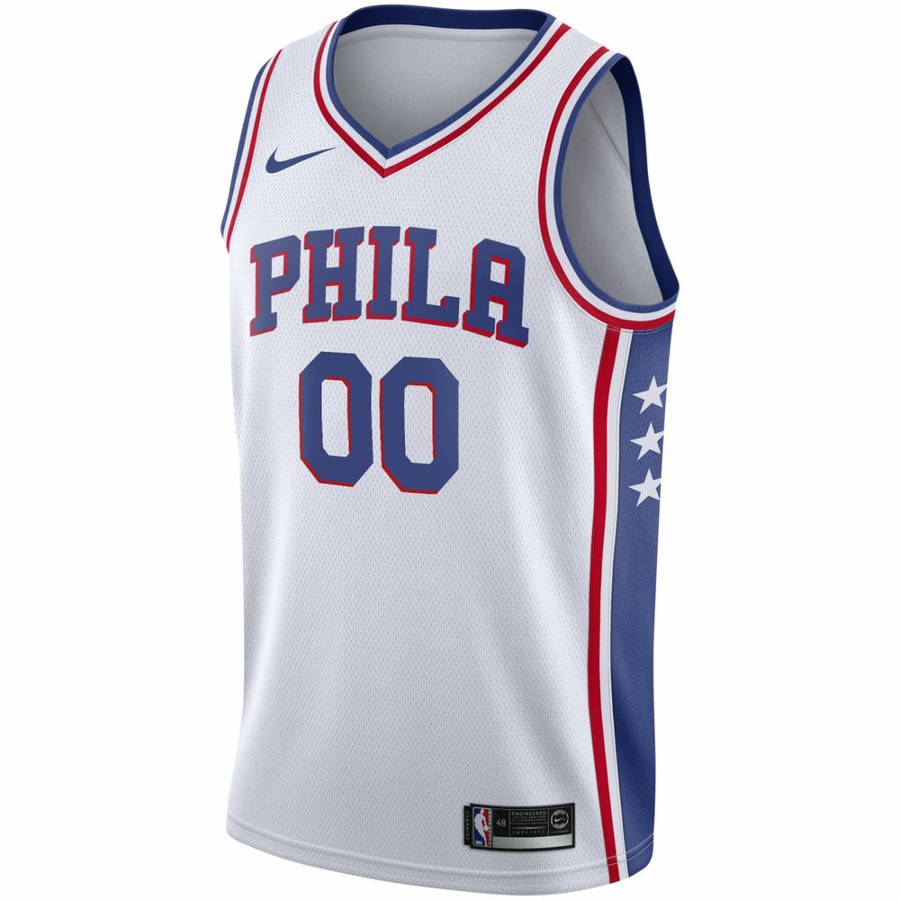 White Philadelphia 76ers 2020/21 Swingman Custom Jersey | NBA
