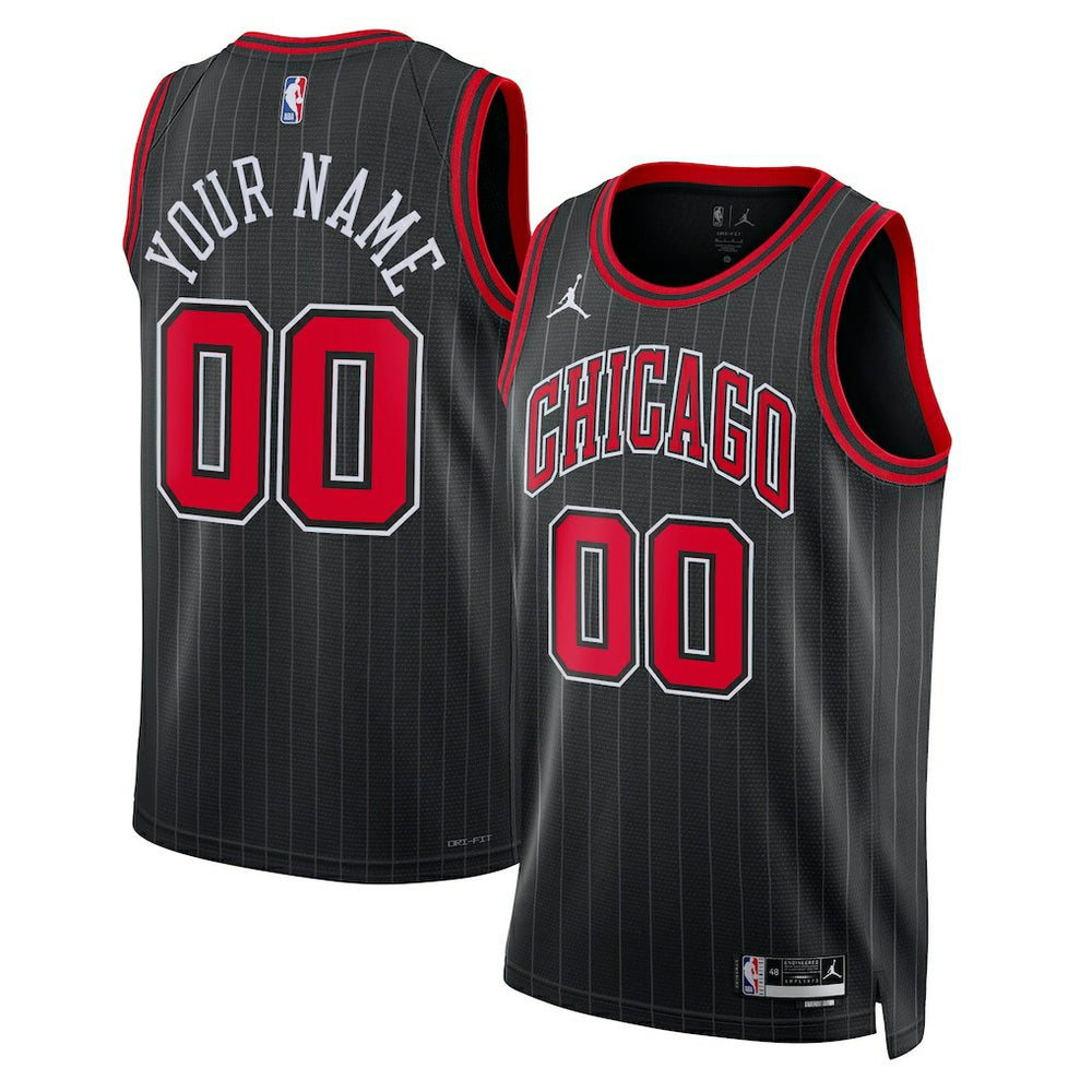 Black Chicago Bulls Jordan Brand Unisex 2022/23 Swingman Custom Jersey sale | NBA