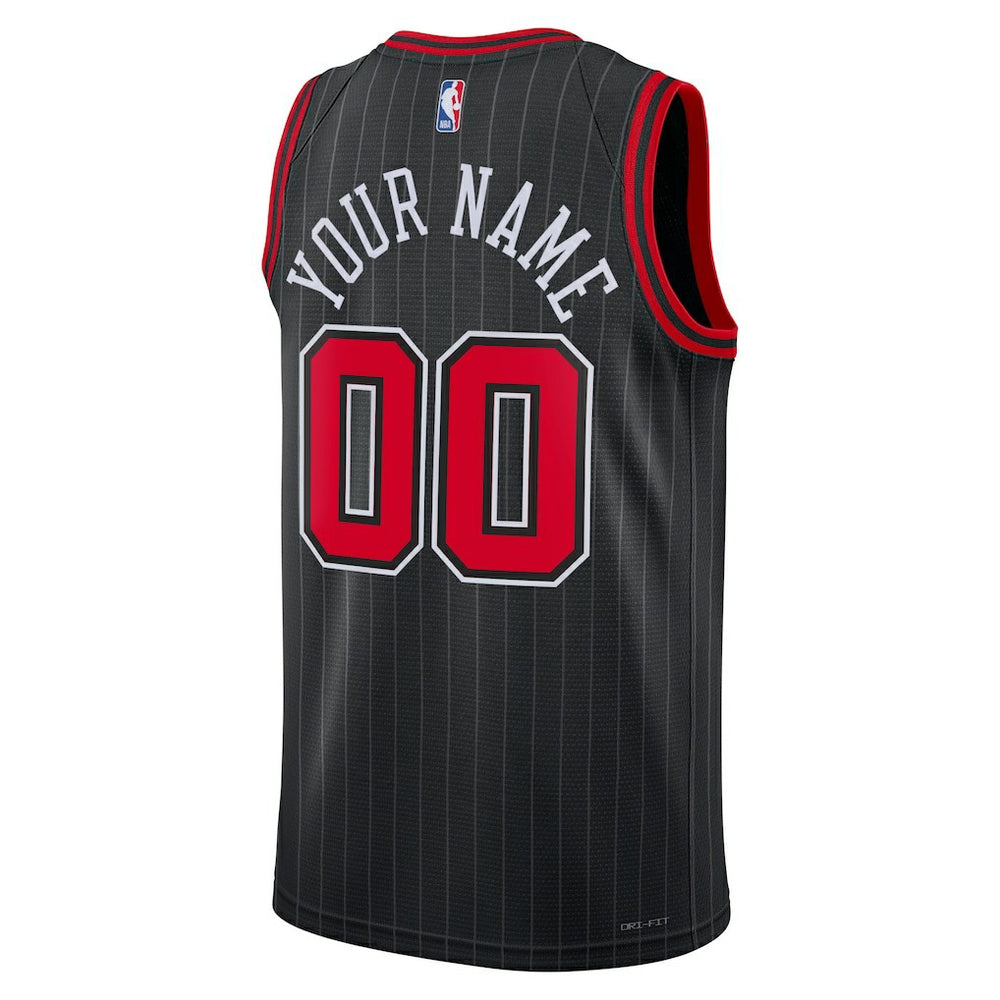 Black Chicago Bulls Jordan Brand Unisex 2022/23 Swingman Custom Jersey sale | NBA