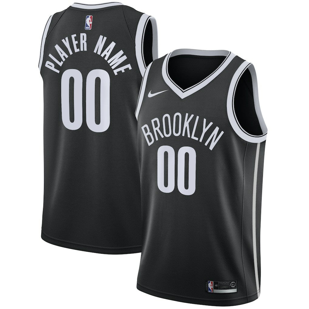Black Brooklyn Nets 2020/21 Swingman Custom Jersey | NBA