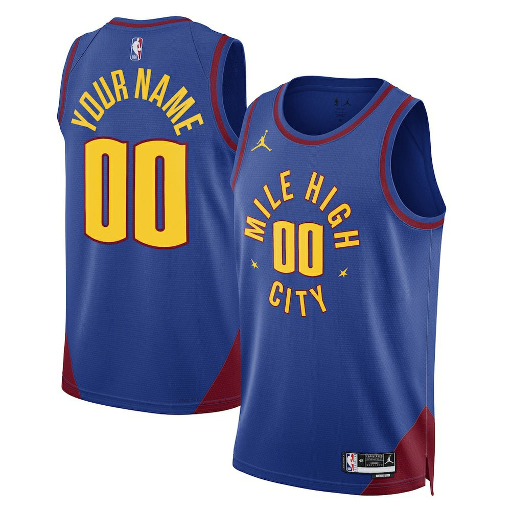 Blue Denver Nuggets Jordan Brand Unisex 2022/23 Swingman Custom Jersey sale | NBA