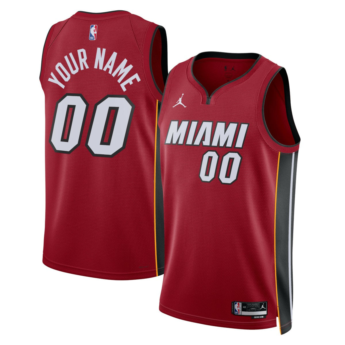 Red Miami Heat Jordan Brand Unisex 2022/23 Swingman Custom Jersey | NBA