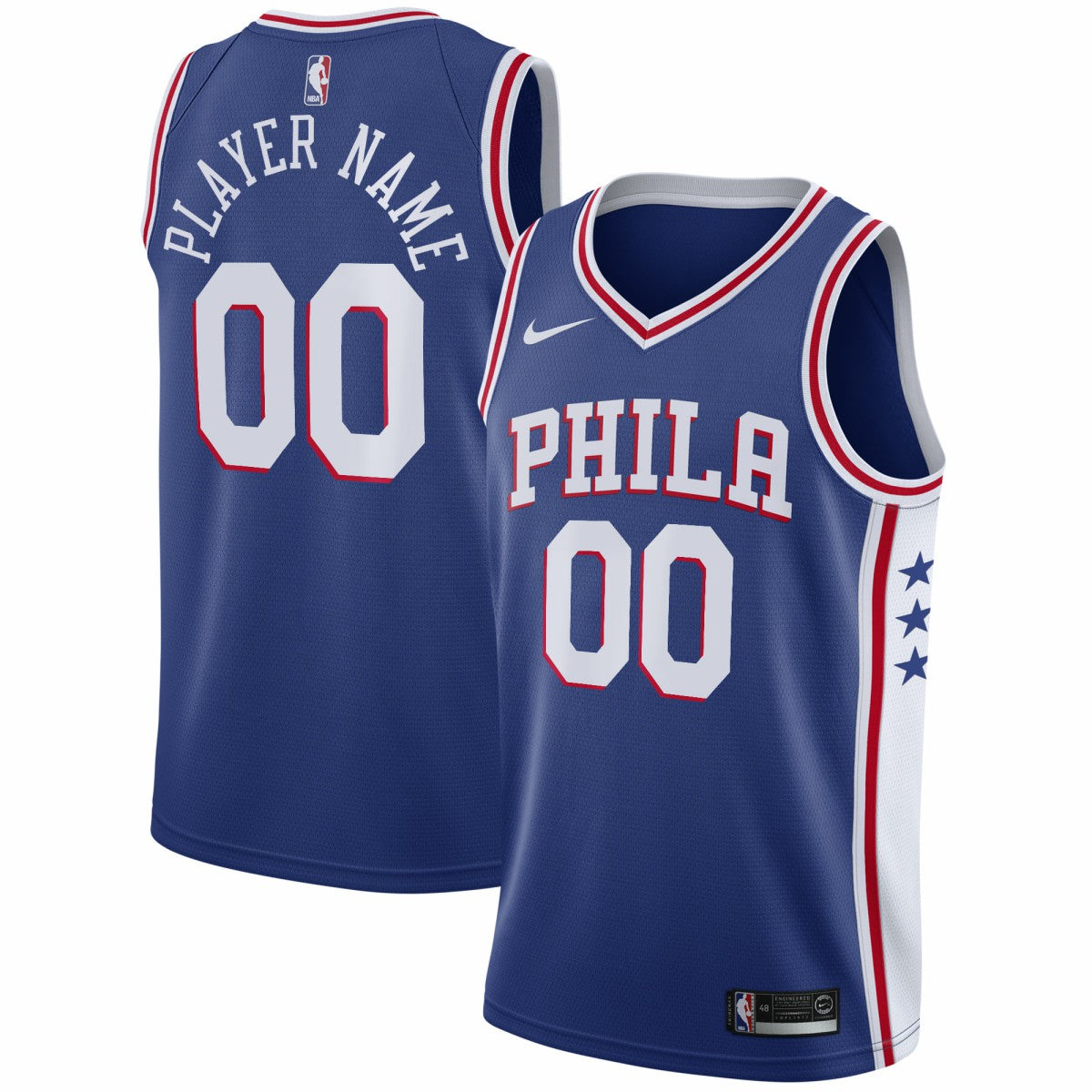 Royal Philadelphia 76ers 2020/21 Swingman Custom Jersey | NBA