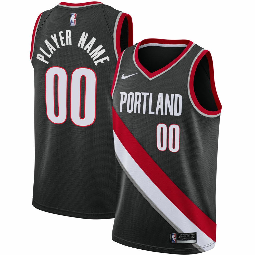 Black Portland Trail Blazers 2020/21 Swingman Custom Jersey | NBA