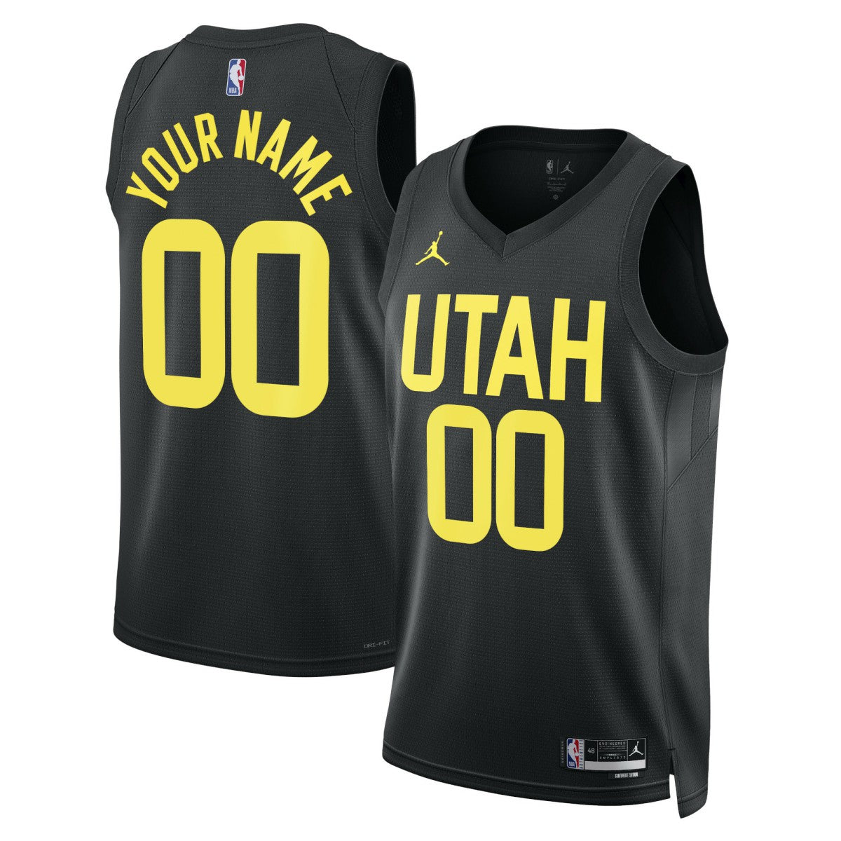Black Utah Jazz Jordan Brand Unisex 2022/23 Swingman Custom Jersey | NBA