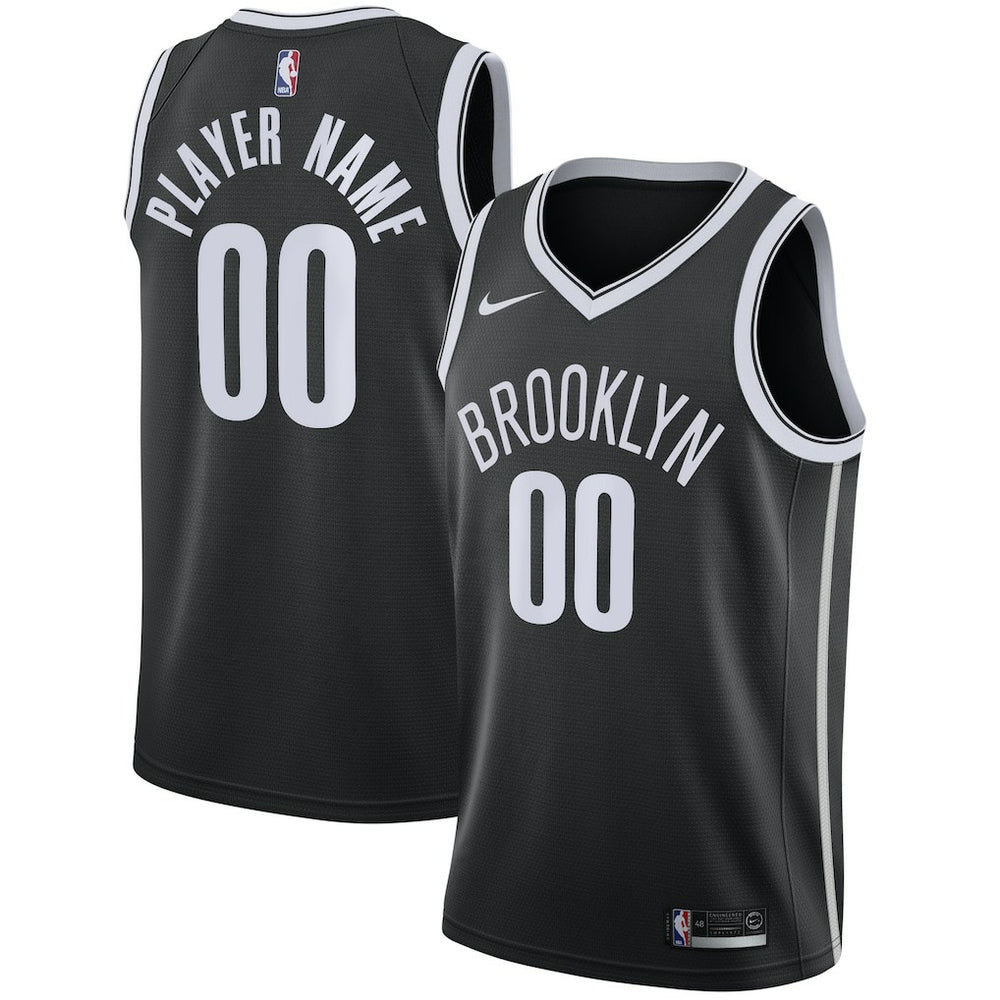 Icon Edition Brooklyn Nets Swingman Custom Jersey Black | NBA
