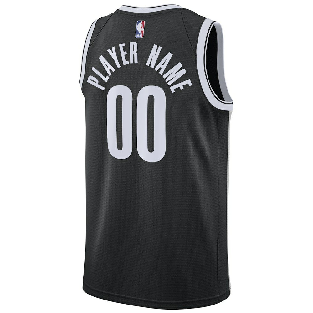 Icon Edition Brooklyn Nets Swingman Custom Jersey Black | NBA