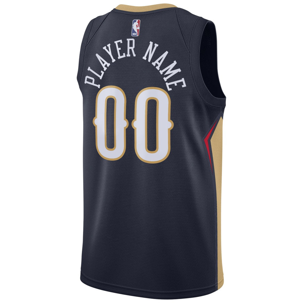 Icon Edition New Orleans Pelicans Swingman Custom Jersey Navy | NBA