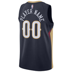 Icon Edition New Orleans Pelicans Swingman Custom Jersey Navy | NBA