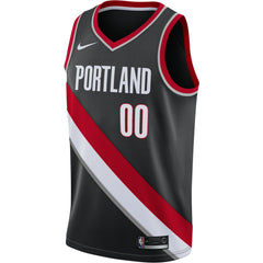 Icon Edition Portland Trail Blazers Swingman Custom Jersey Black | NBA
