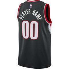 Icon Edition Portland Trail Blazers Swingman Custom Jersey Black | NBA