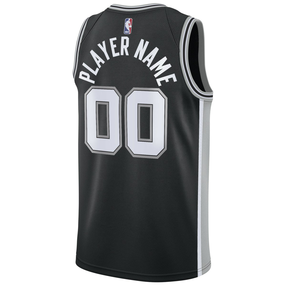 Icon Edition San Antonio Spurs Swingman Custom Jersey Black | NBA