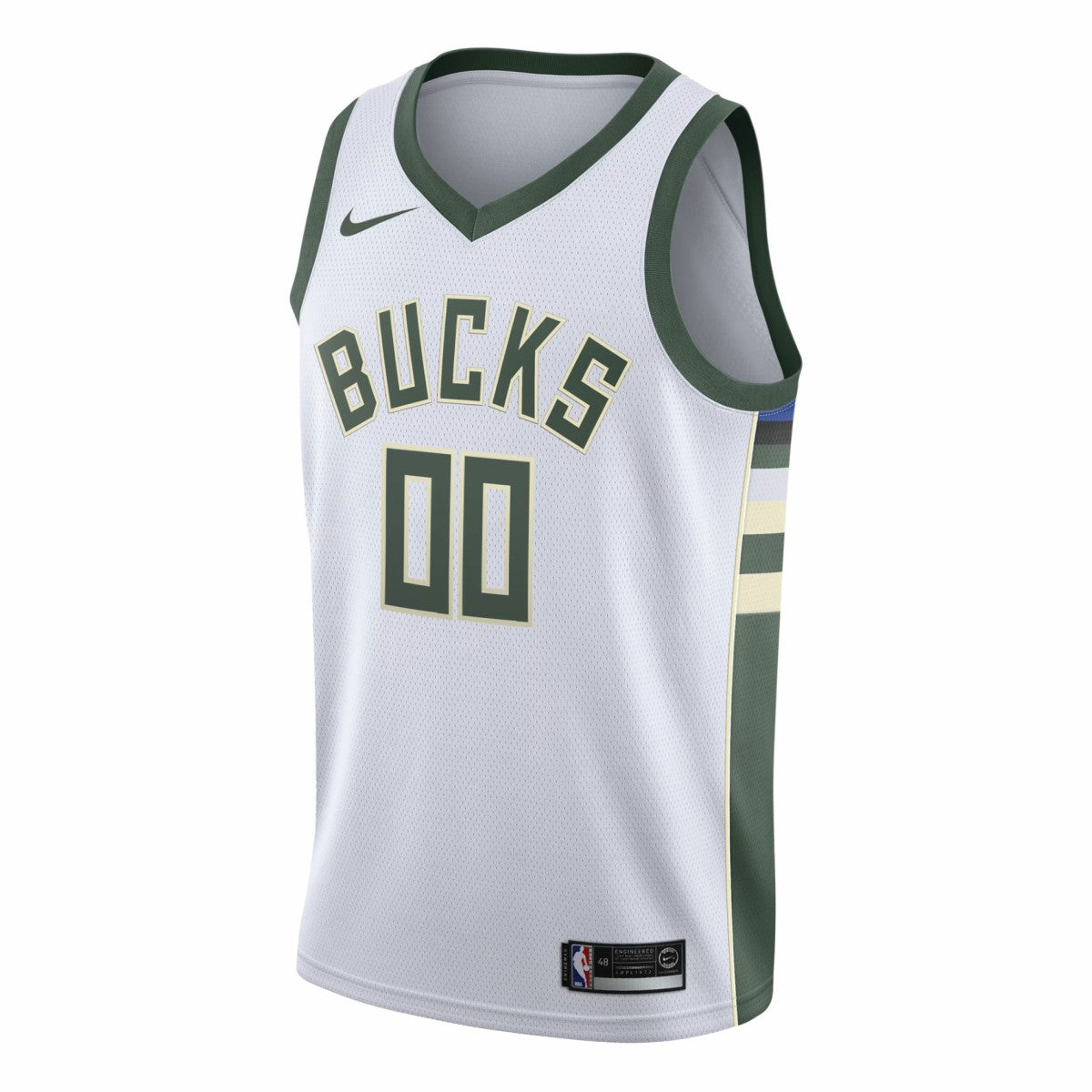 Association Edition Milwaukee Bucks Swingman Custom Jersey White | NBA