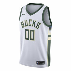 Association Edition Milwaukee Bucks Swingman Custom Jersey White | NBA