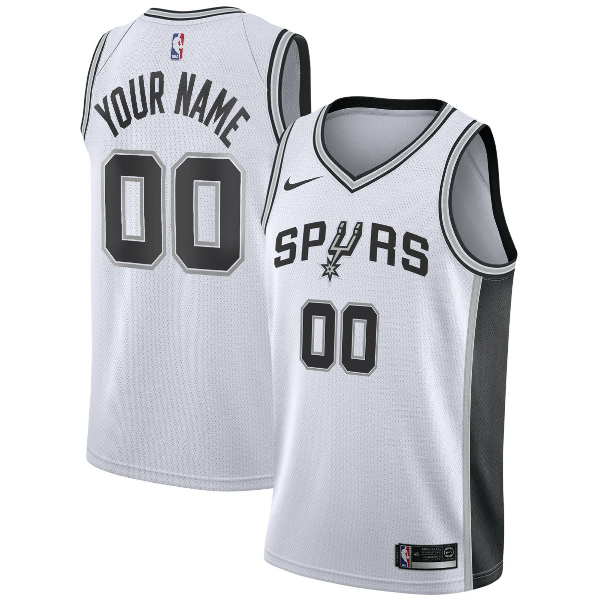 Association Edition San Antonio Spurs Custom Swingman Jersey White | NBA