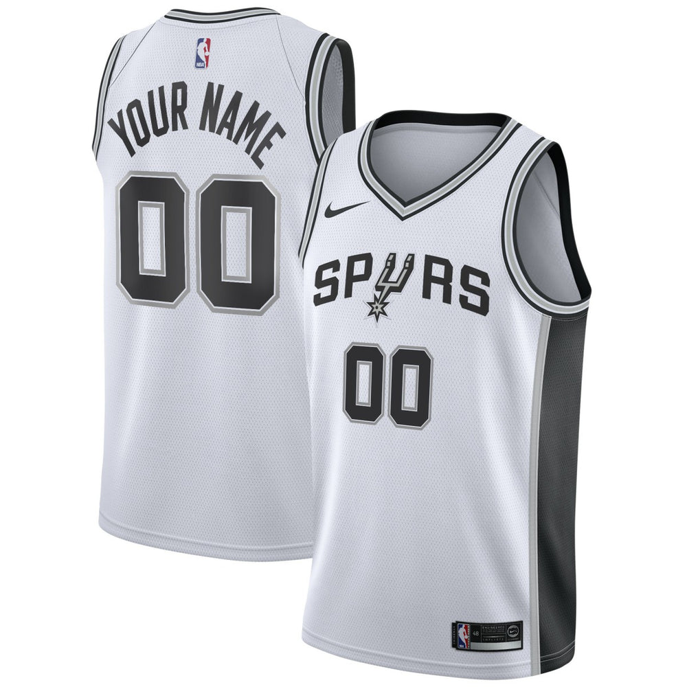 Association Edition San Antonio Spurs Custom Swingman Jersey White | NBA
