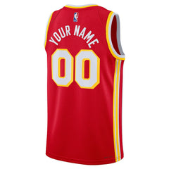 Icon Edition Atlanta Hawks Unisex Swingman Custom Jersey Red | NBA