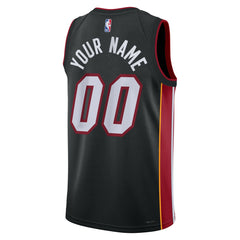 Icon Edition Miami Heat Unisex Swingman Custom Jersey Black | NBA
