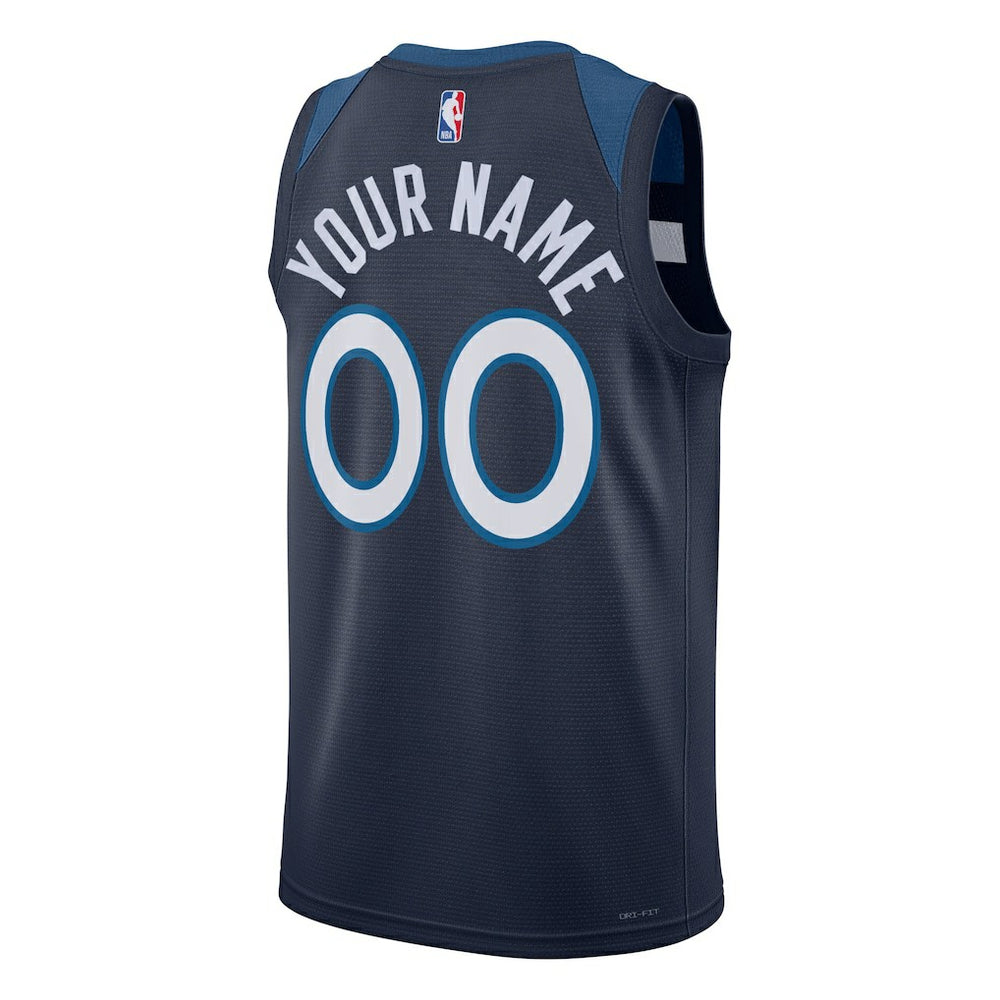 Icon Edition Minnesota Timberwolves Unisex Swingman Custom Jersey Navy | NBA
