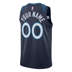Icon Edition Minnesota Timberwolves Unisex Swingman Custom Jersey Navy | NBA