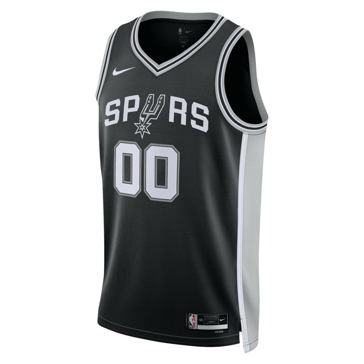 Icon Edition San Antonio Spurs Unisex Swingman Custom Jersey Black | NBA