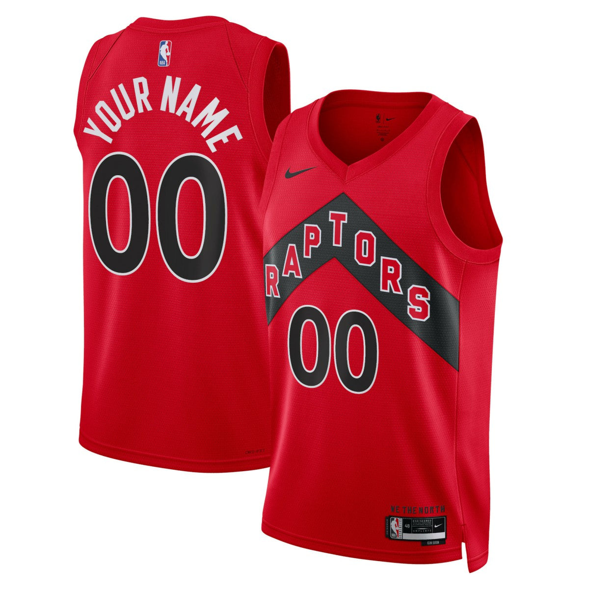Icon Edition Toronto Raptors Unisex Swingman Custom Jersey Red | NBA