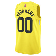 Icon Edition Utah Jazz Unisex Swingman Custom Jersey Gold | NBA