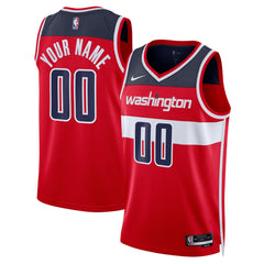 Icon Edition Washington Wizards Unisex Swingman Custom Jersey Red | NBA