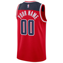 Icon Edition Washington Wizards Unisex Swingman Custom Jersey Red | NBA
