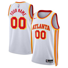 Association Edition Atlanta Hawks Unisex Swingman Custom Jersey White | NBA