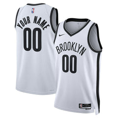 Association Edition Brooklyn Nets Unisex Swingman Custom Jersey White | NBA
