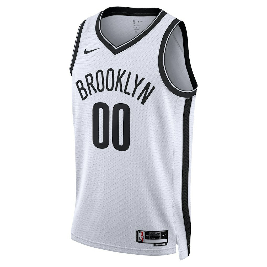 Association Edition Brooklyn Nets Unisex Swingman Custom Jersey White | NBA