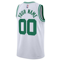 Association Edition Boston Celtics Unisex Swingman Custom Jersey White | NBA