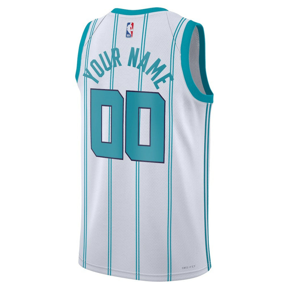 Association Edition Charlotte Hornets Jordan Brand Unisex Swingman Custom Jersey White | NBA