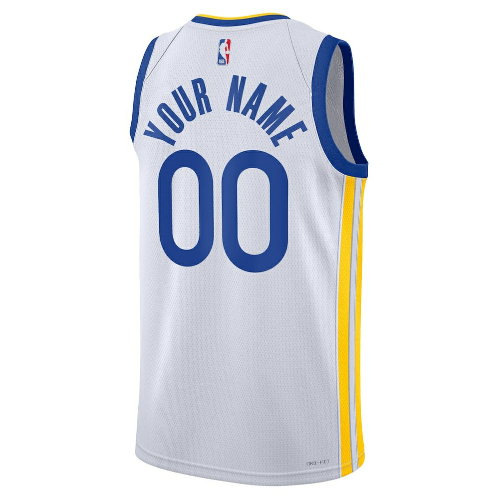Association Edition Golden State Warriors Unisex Swingman Custom Jersey White sale | NBA
