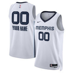 Association Edition Memphis Grizzlies Unisex Swingman Custom Jersey White | NBA