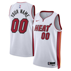Association Edition Miami Heat Unisex Swingman Custom Jersey White | NBA