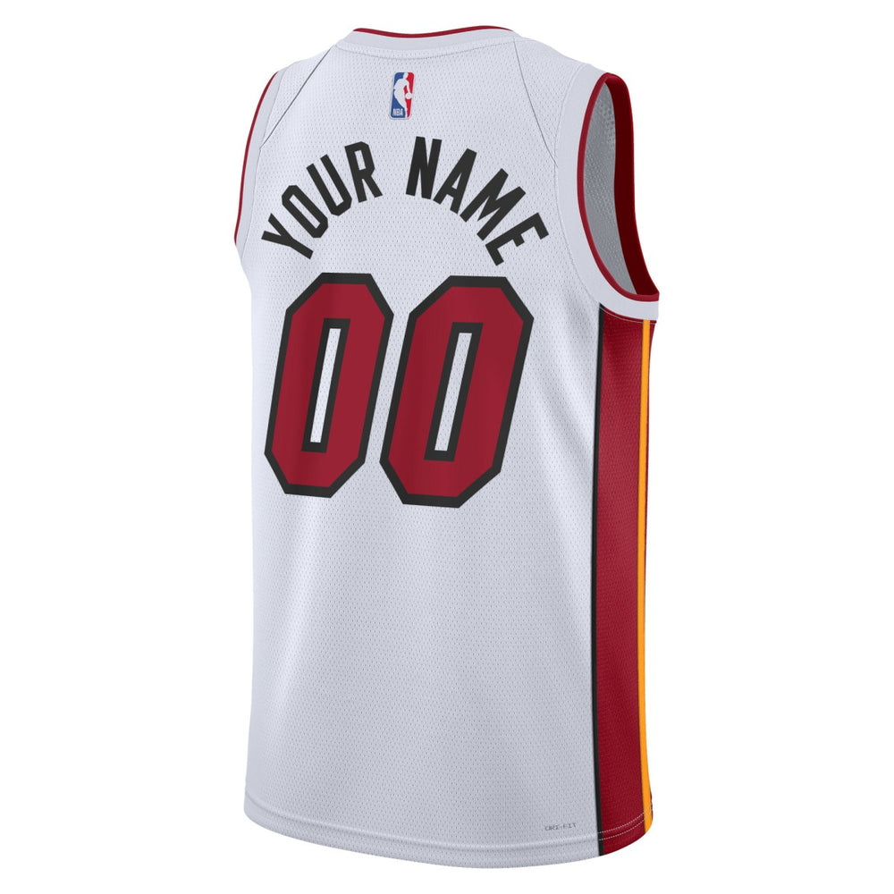 Association Edition Miami Heat Unisex Swingman Custom Jersey White | NBA