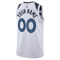 Association Edition Minnesota Timberwolves Unisex Swingman Custom Jersey White | NBA