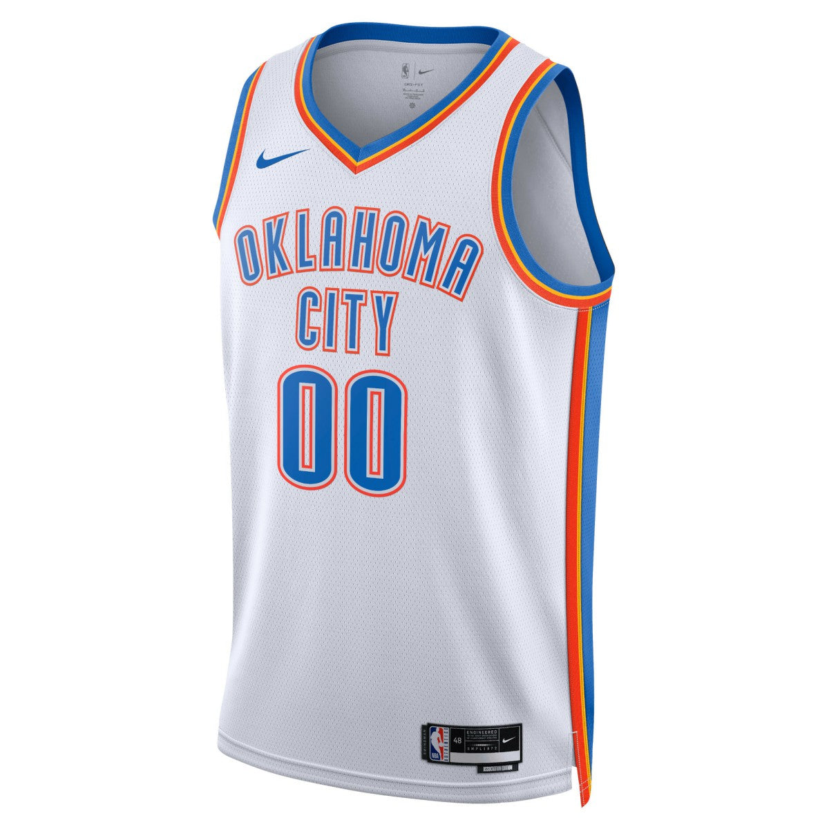 Association Edition Oklahoma City Thunder Unisex Swingman Custom Jersey White | NBA