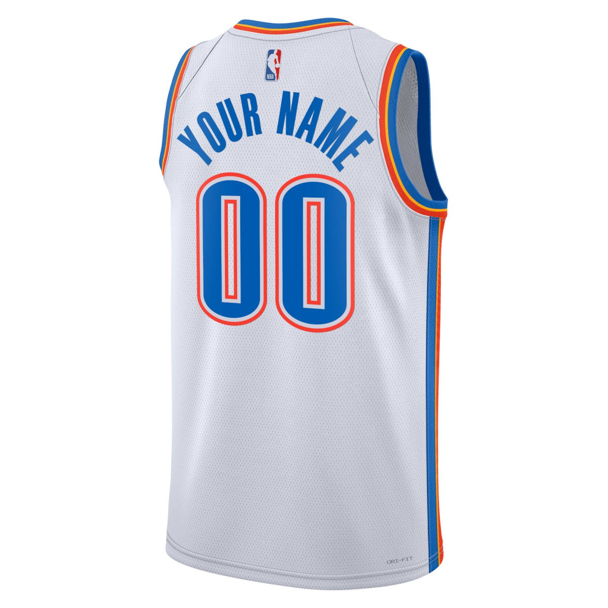 Association Edition Oklahoma City Thunder Unisex Swingman Custom Jersey White | NBA